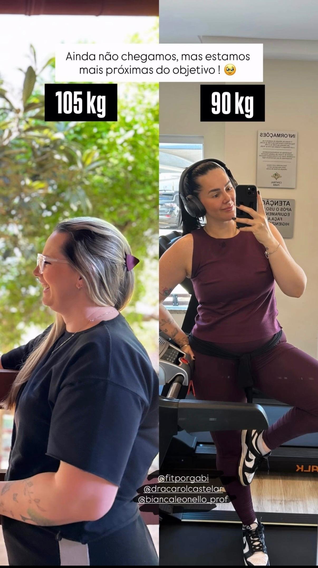 Antes e depois aluna Método GFIT
