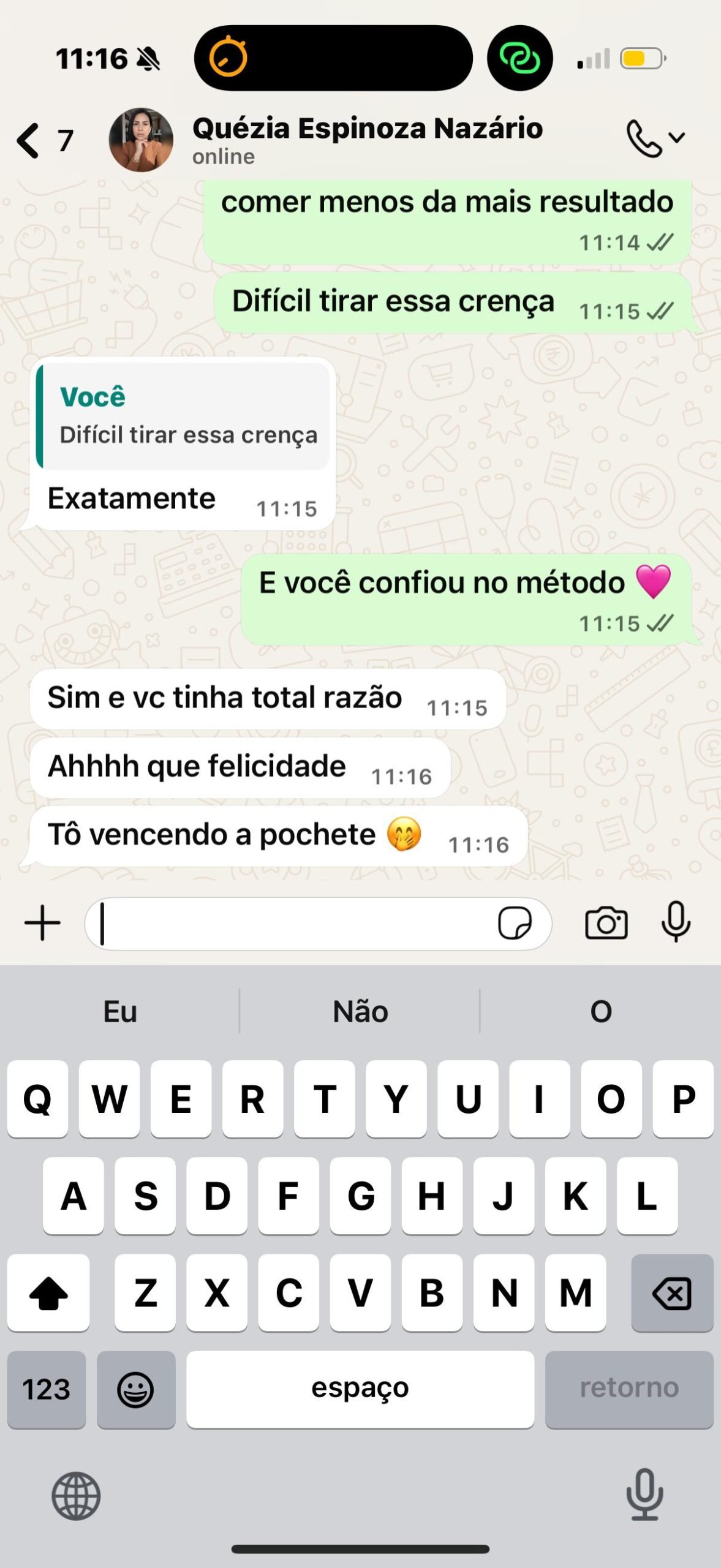 Depoimento aluna Metodo GFIT