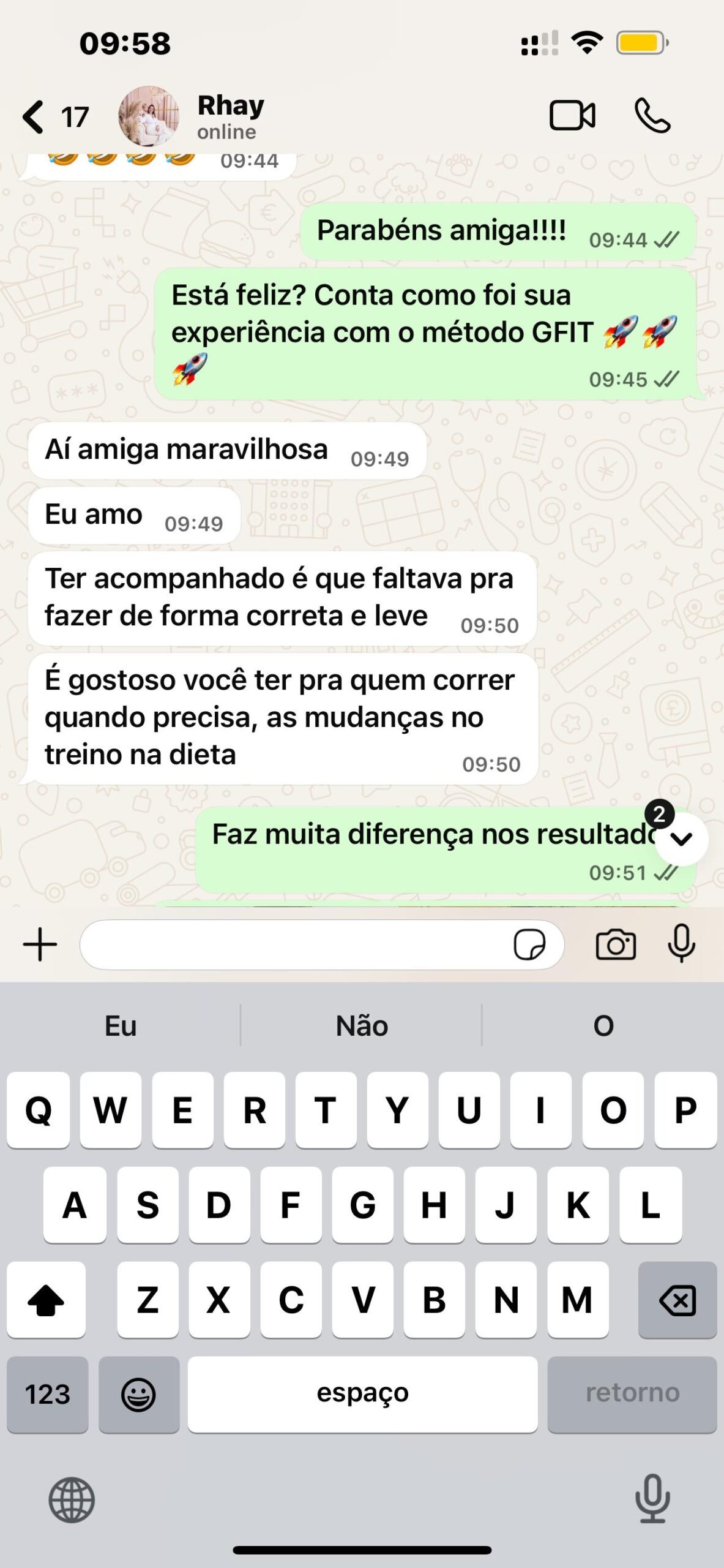 Depoimento aluna Metodo GFIT