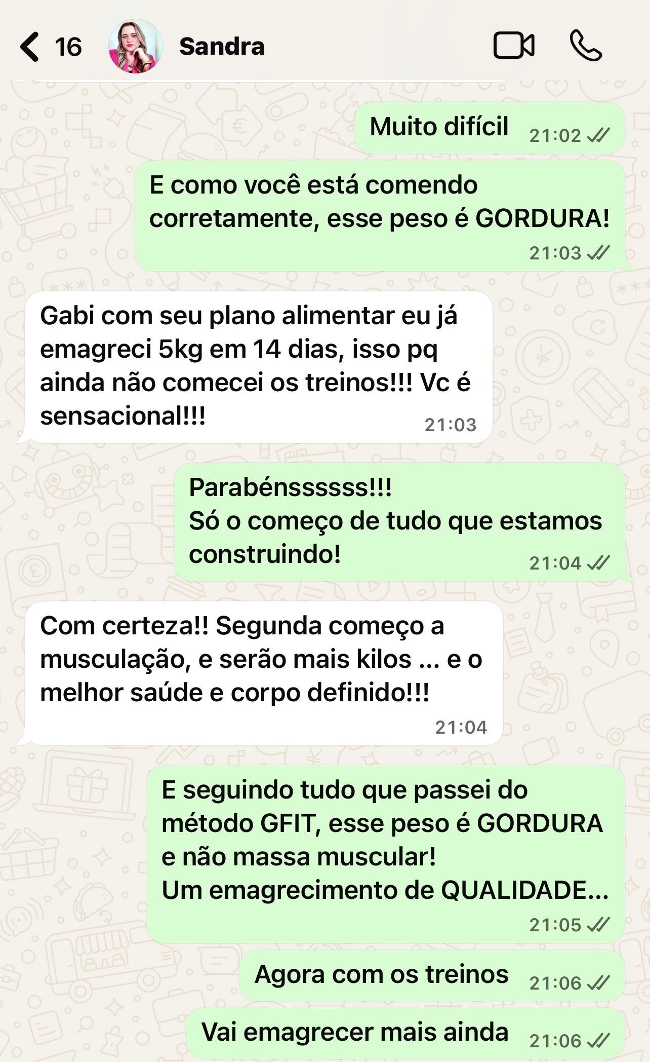Depoimento aluna Metodo GFIT