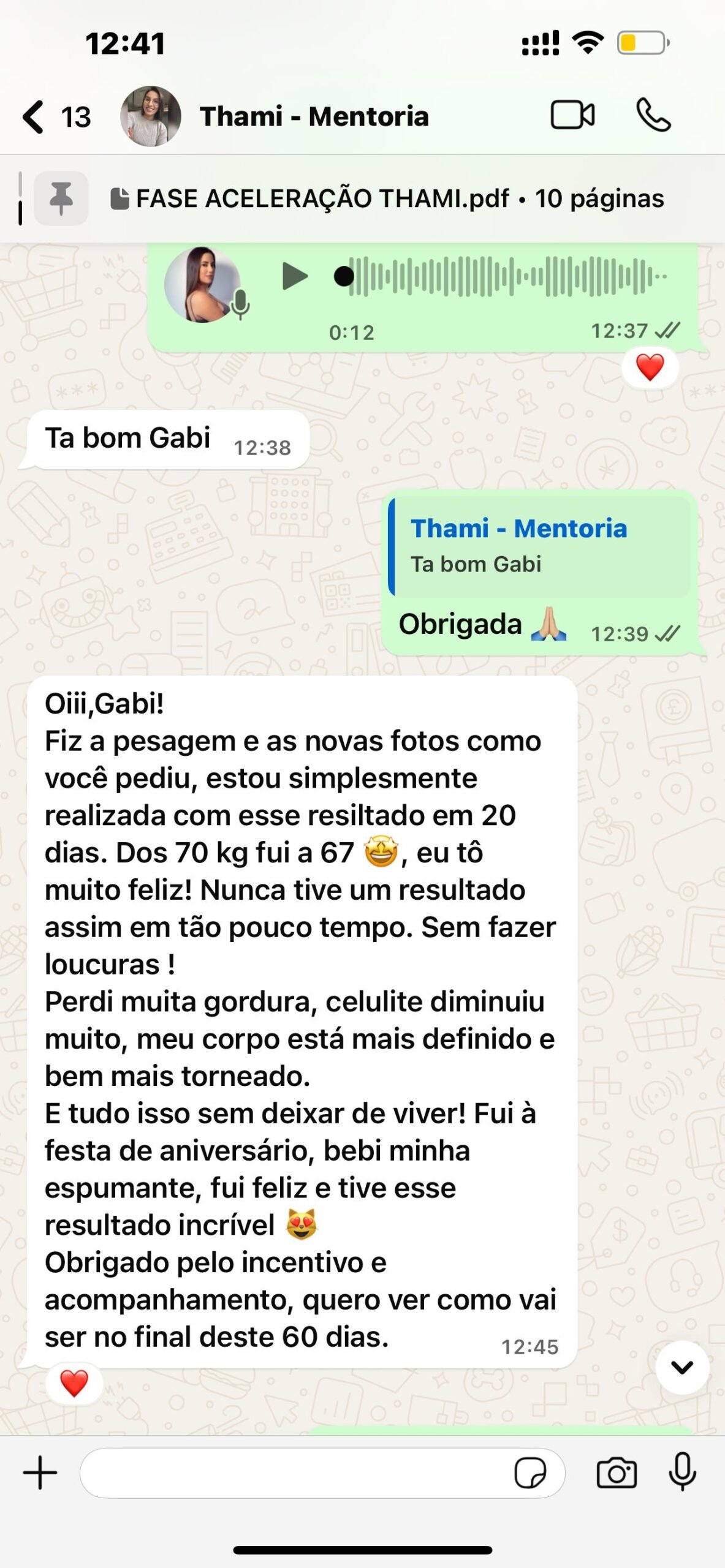 Depoimento aluna Metodo GFIT
